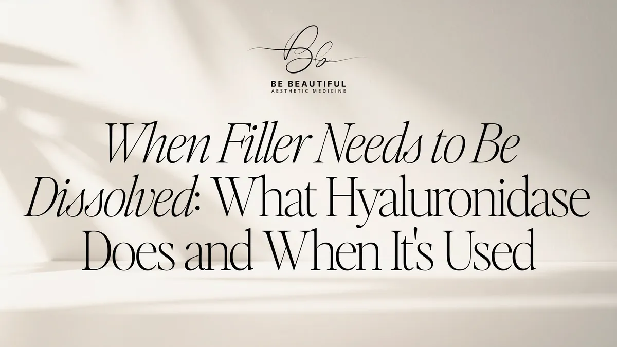 When Filler Needs to Be Dissolved: What Hyaluronidase Does and When It's Used