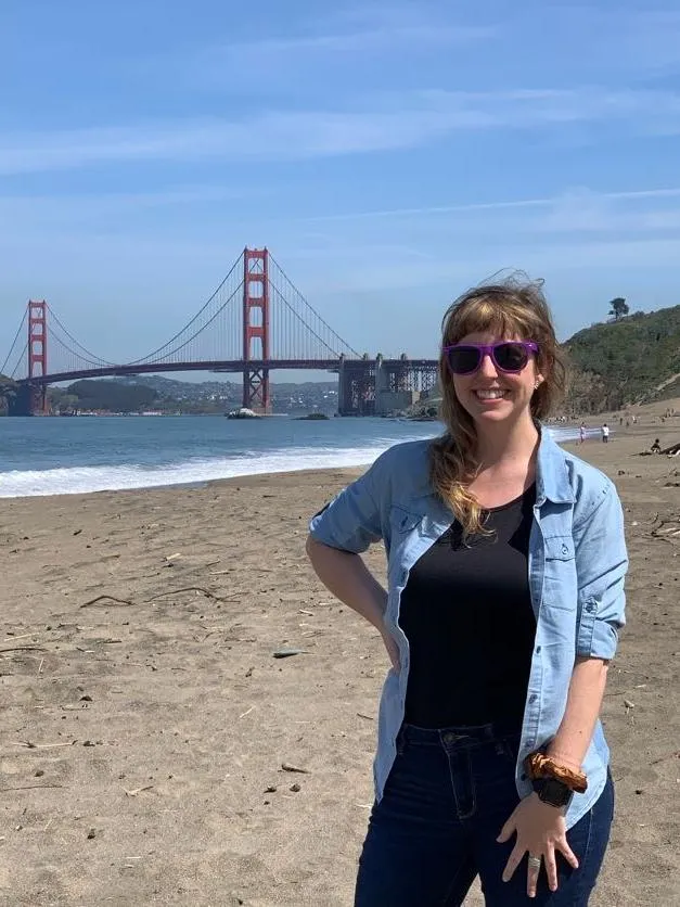Selfie by the Golden Gate Bridge in San Franciso