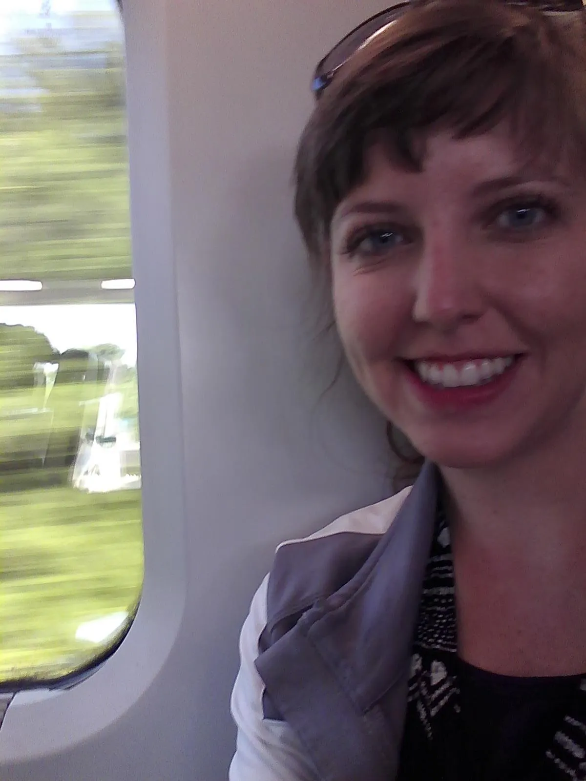 Selfie on the train to Belfast