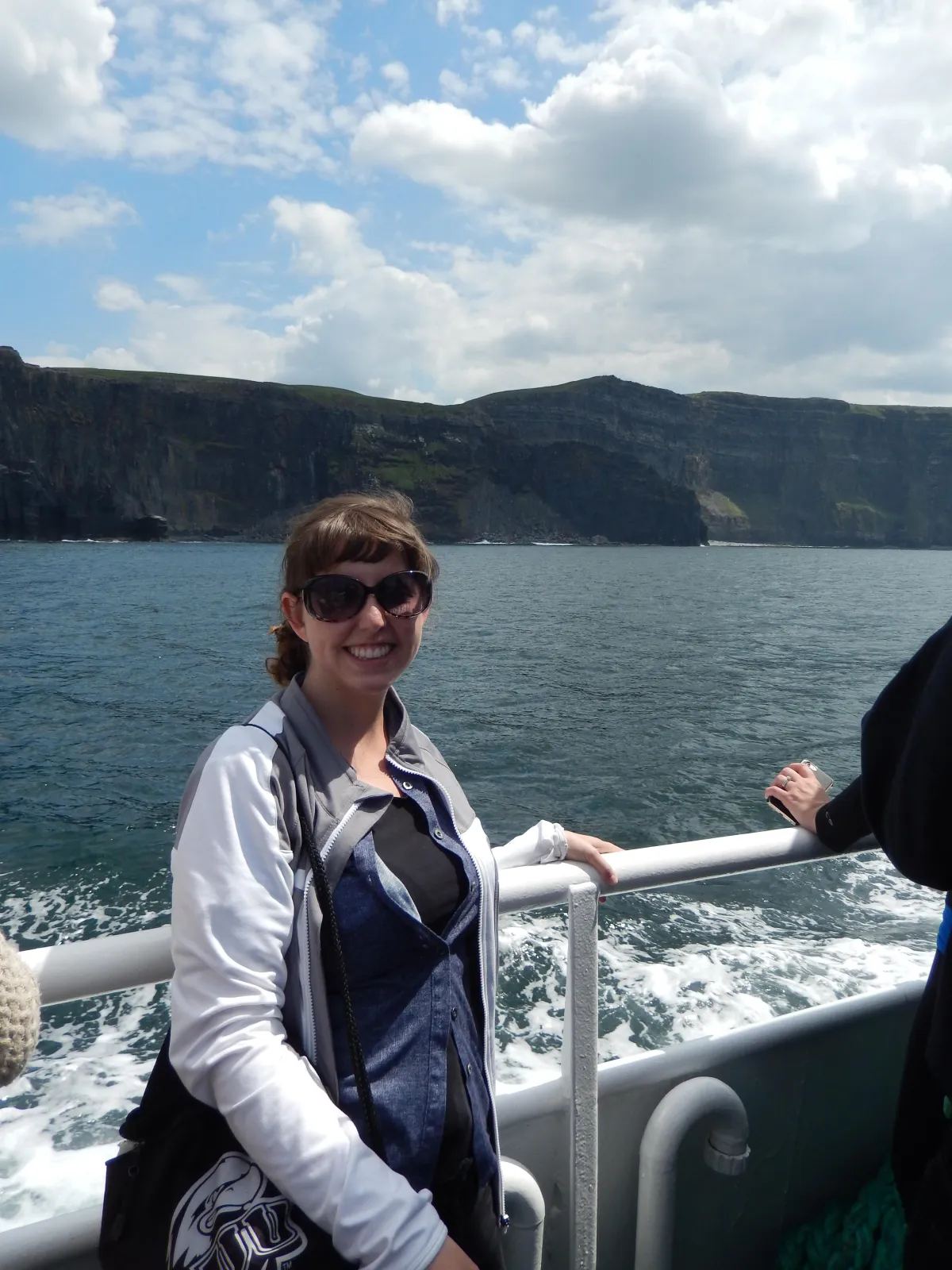 On the boat by the Cliffs of Moher