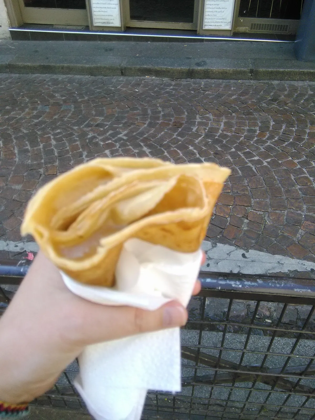 A crepe on the streets of Paris