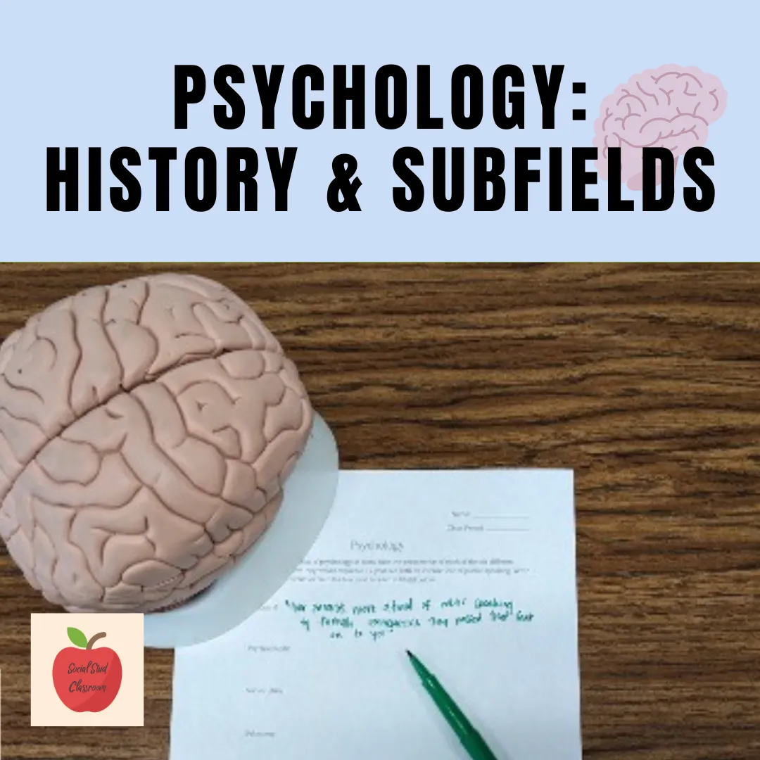 Preview of Psychology lesson: history and subfields