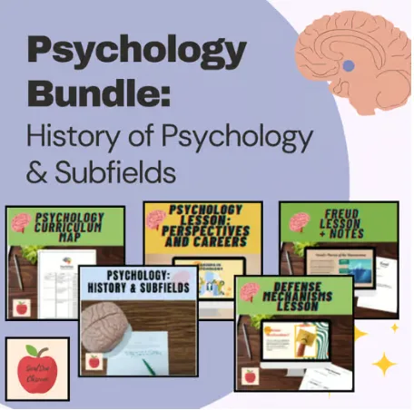 Preview of Psychology bundle: history of psychology and psychological  subfields