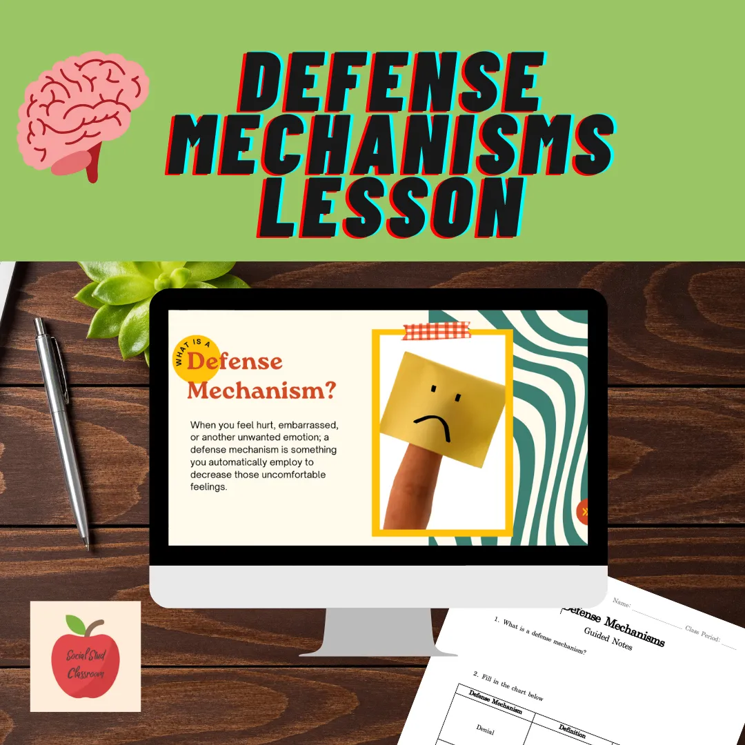 Preview of Psychology lesson: defense mechanisms