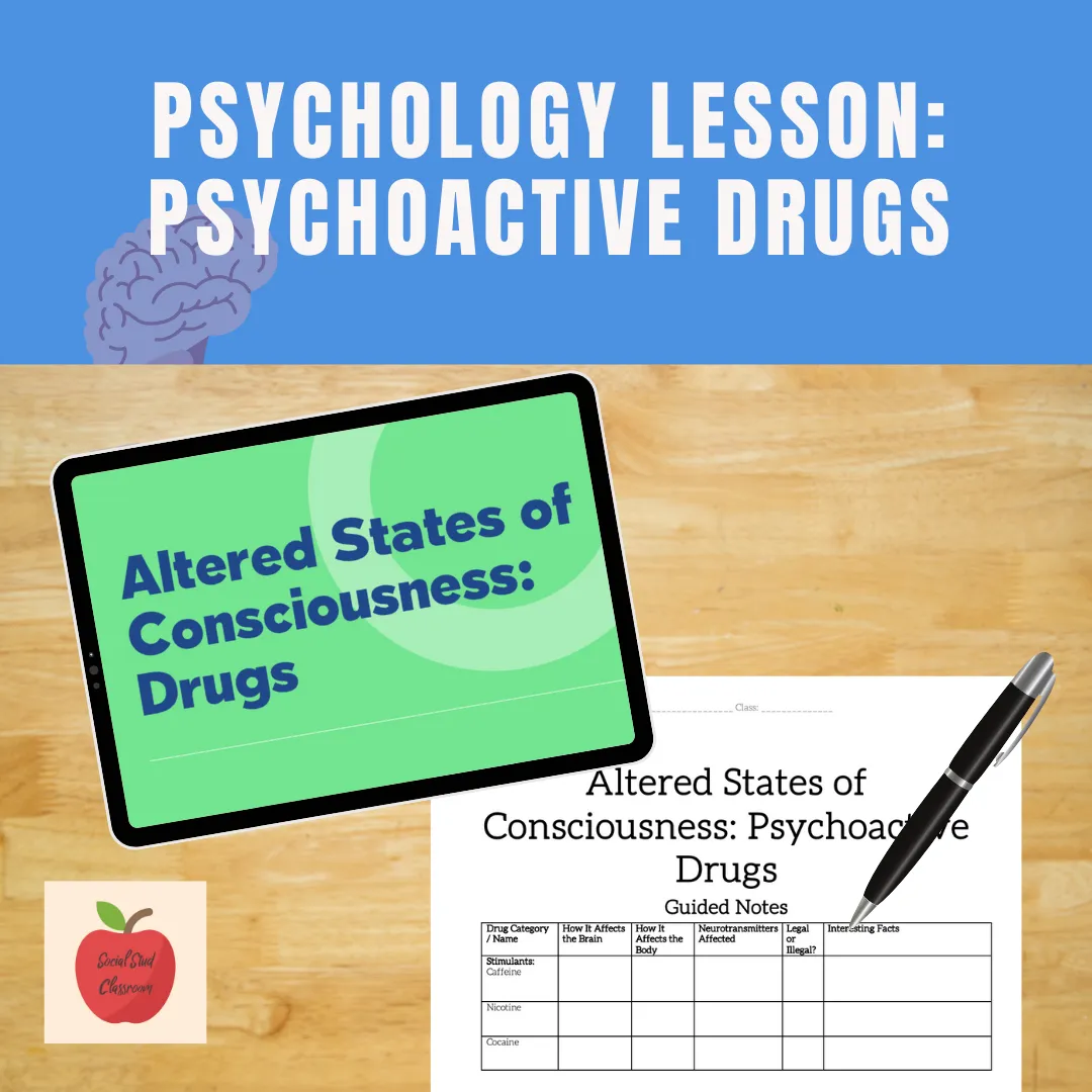 Preview of Psychology lesson: psychoactive drugs