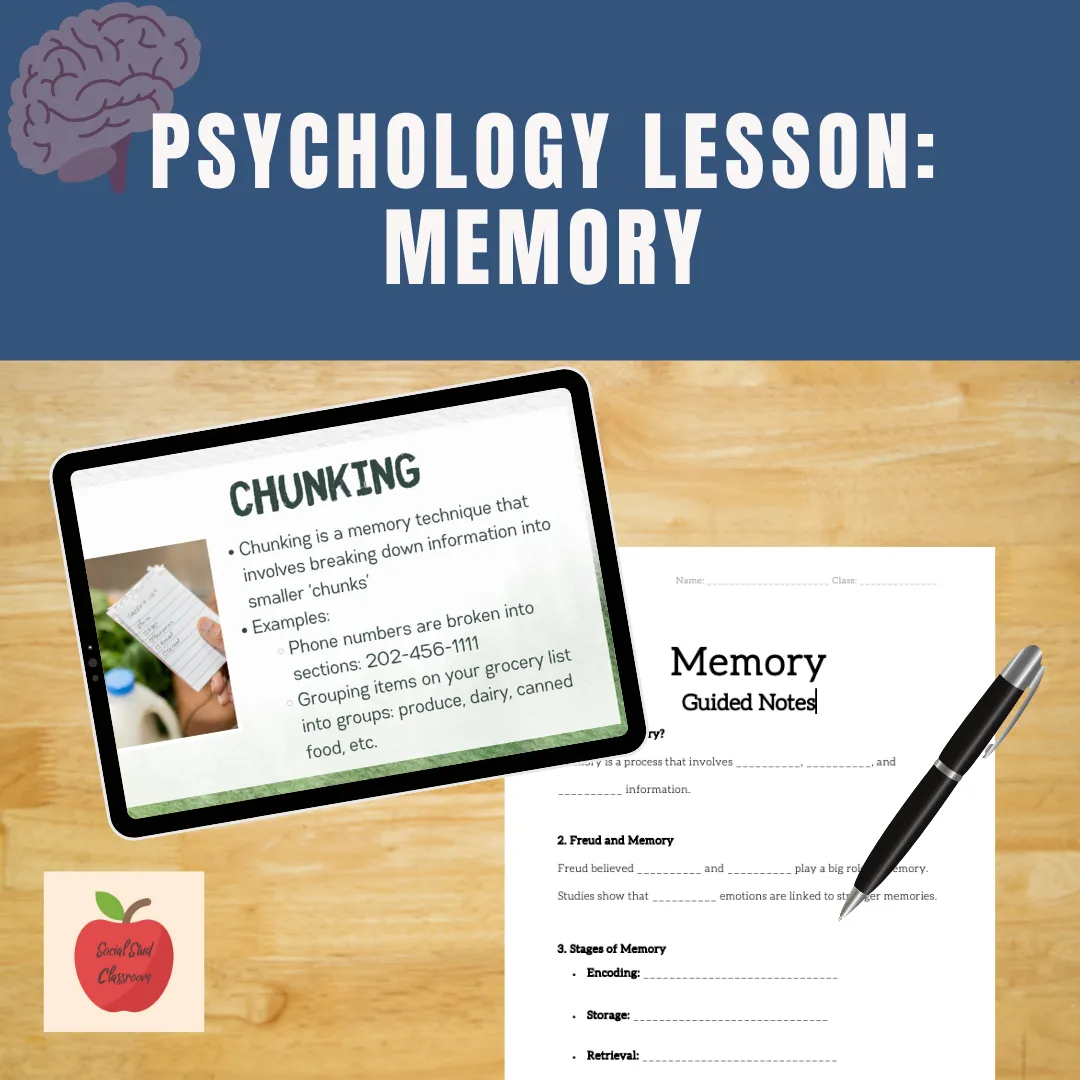 Preview of Psychology lesson: memory