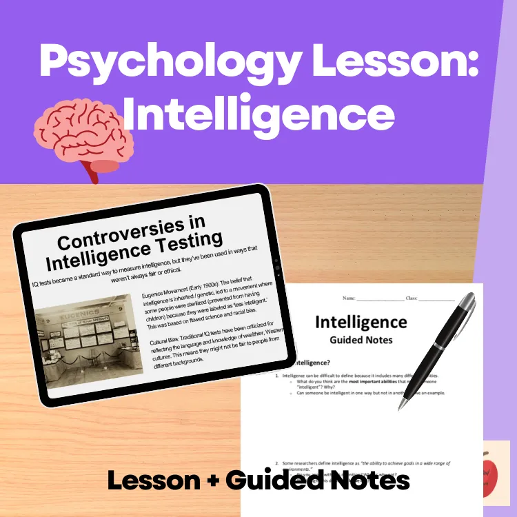 Preview of Psychology lesson: intelligence