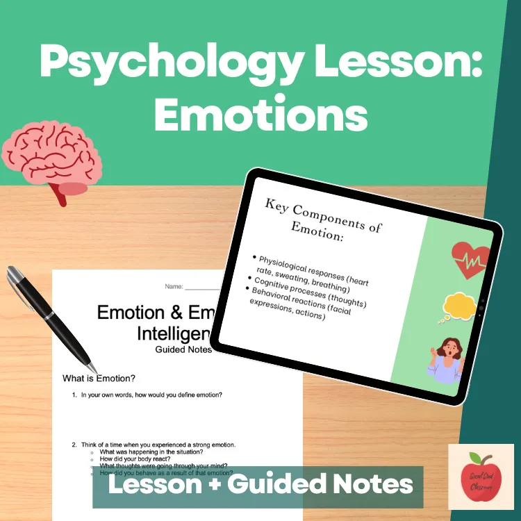 Preview of Psychology lesson: emotions