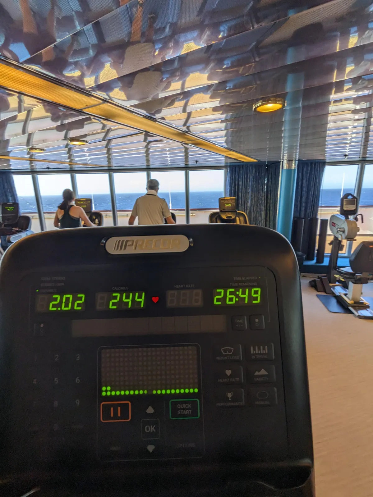 View of the fitness center from my elliptical