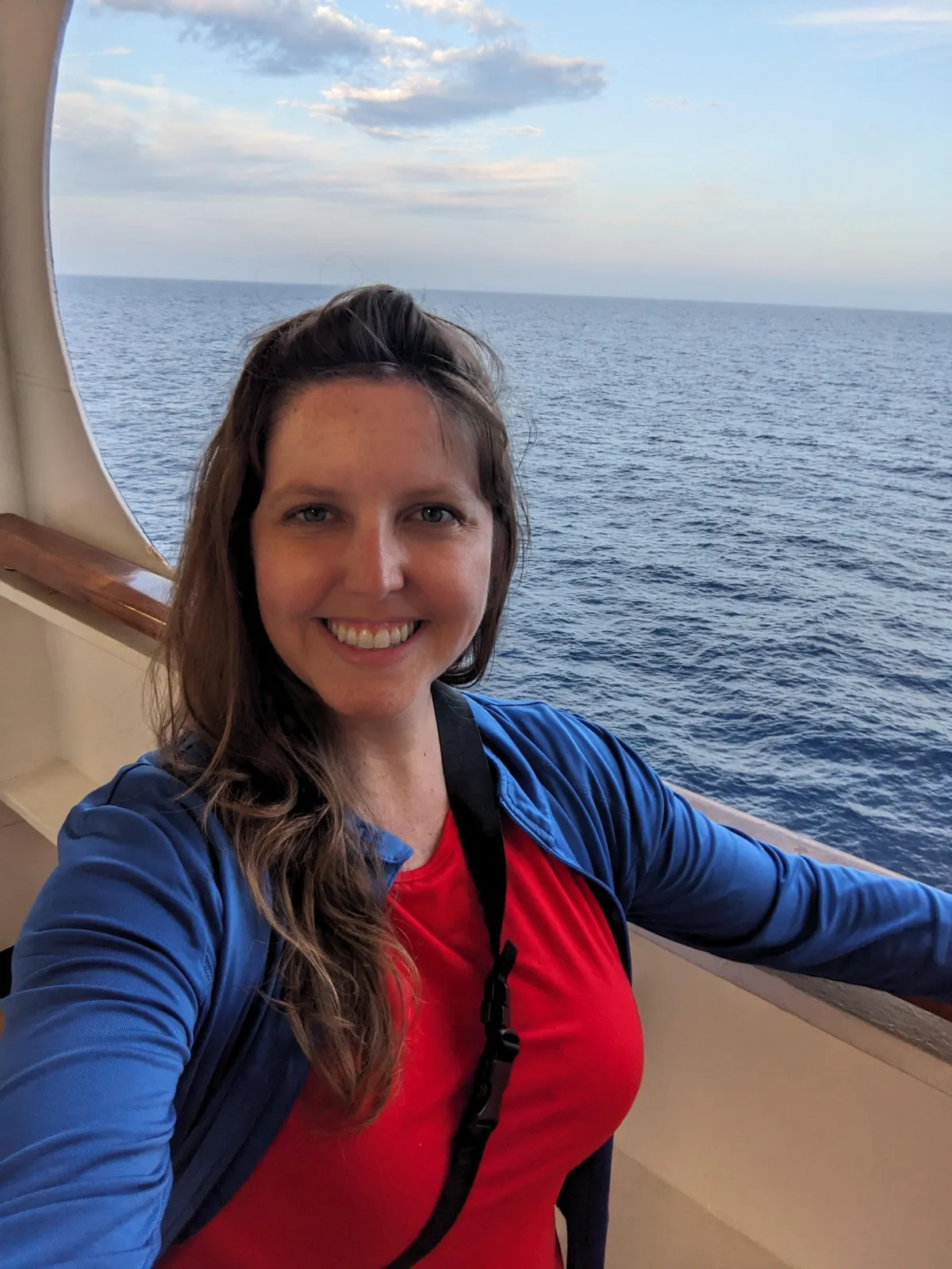 A Tara selfie by the ocean