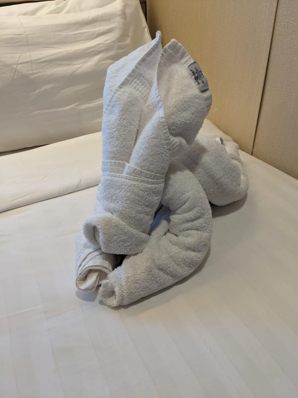 Cute folded towel animal