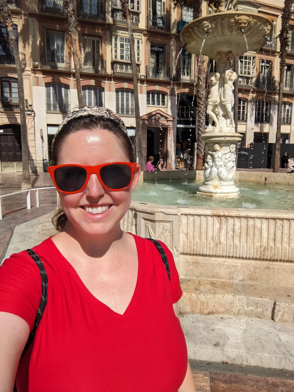 Tara selfie in Malaga