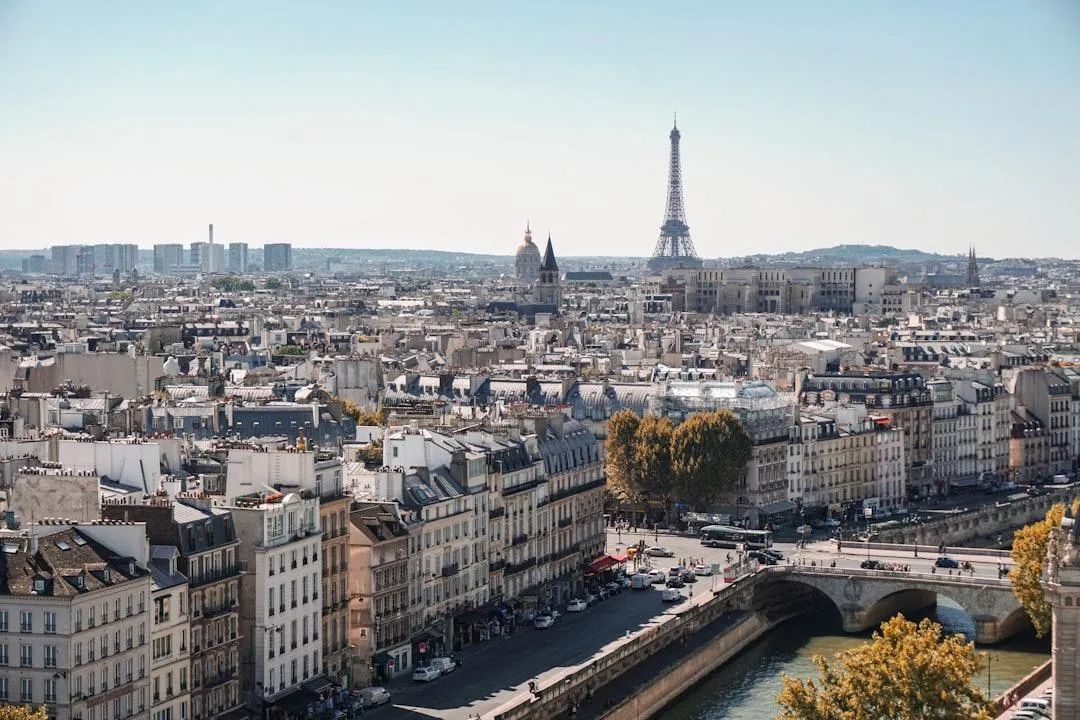 View of Paris from above 
