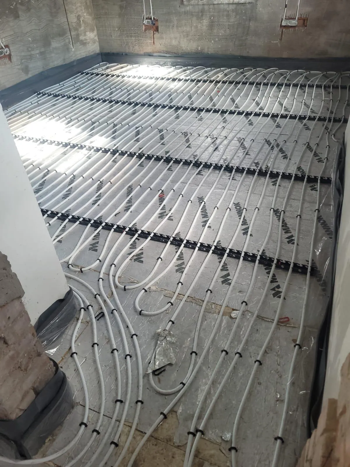 Underfloor heating system installation in County Leitrim by DML Plumbing and Heating