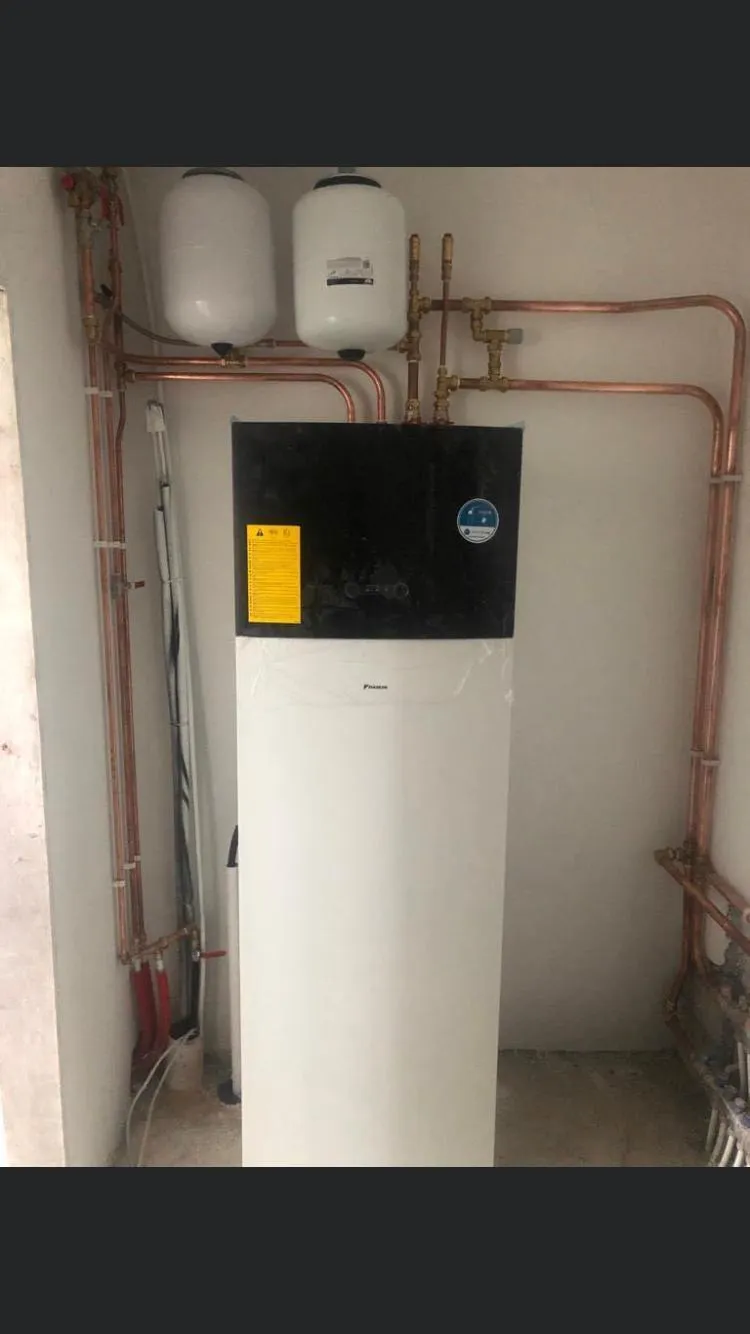 Heat pump cylinder and pipework installation in Leitrim by DML Plumbing and Heating