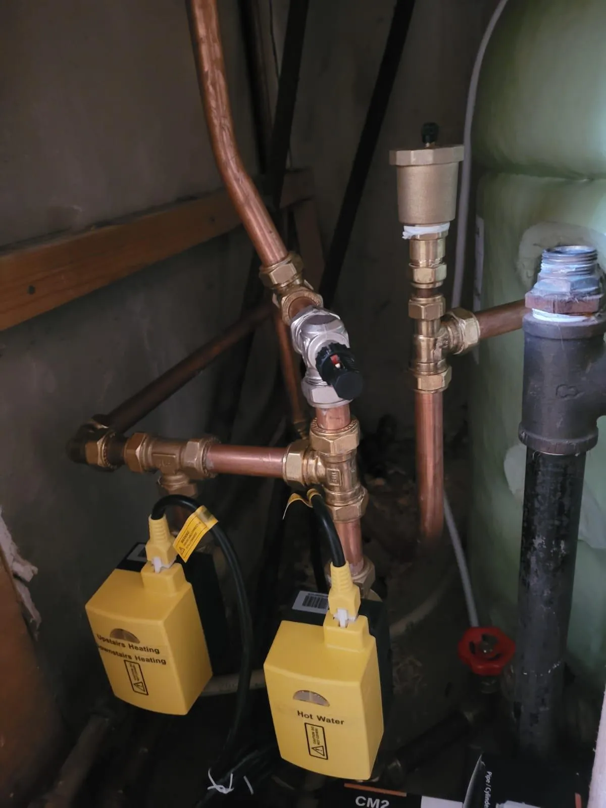Central heating power flush and copper pipework by DML Plumbing and Heating Leitrim