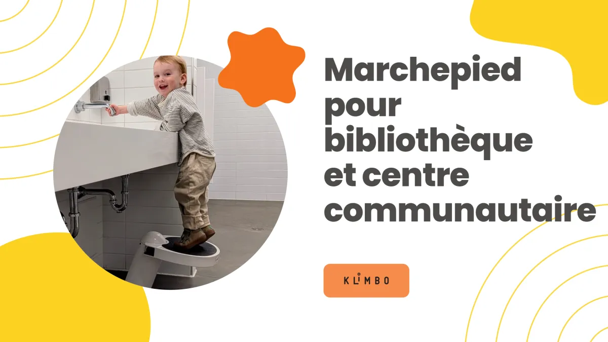 Marchepied pour bibliothèque et centre communautaire