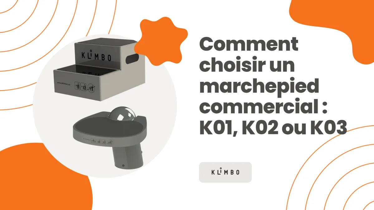 Comment choisir un marchepied commercial : K01, K02 ou K03