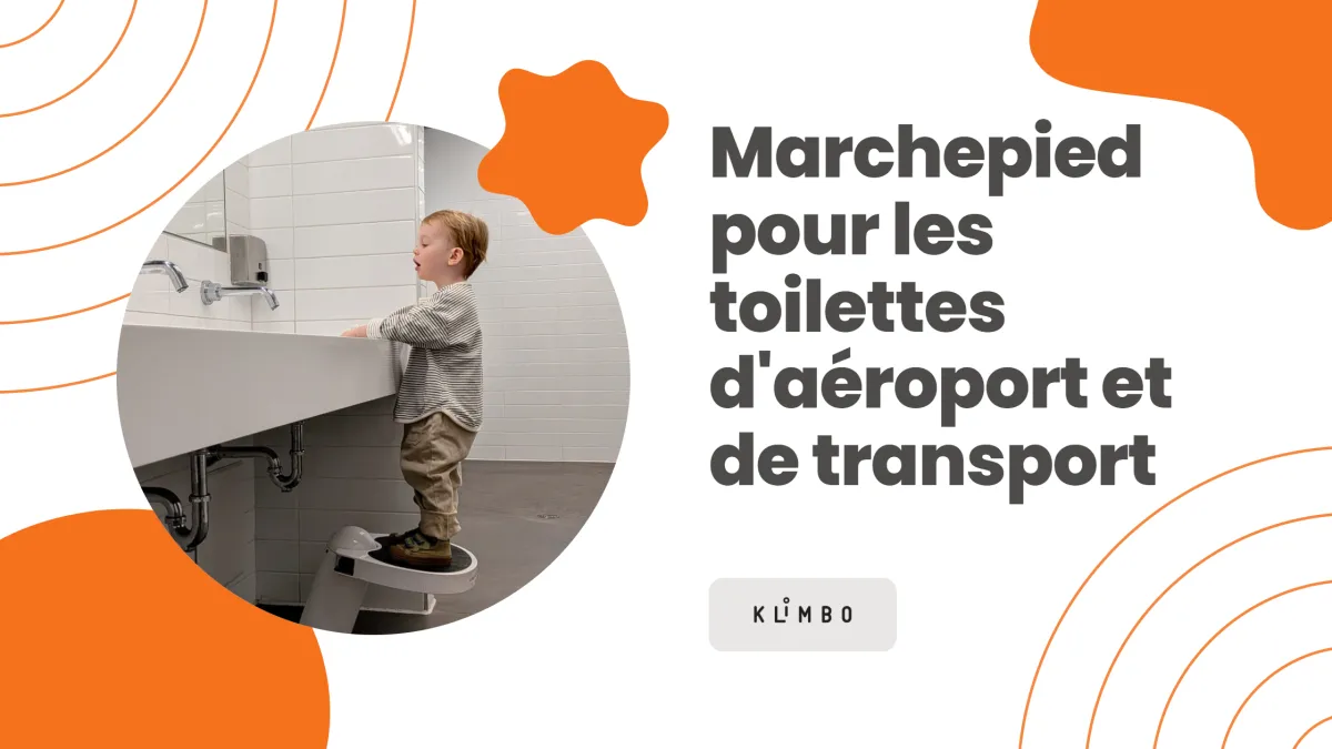 Marchepied pour les toilettes d'aéroport et de transport - marchepied rétractable commercial Klimbo