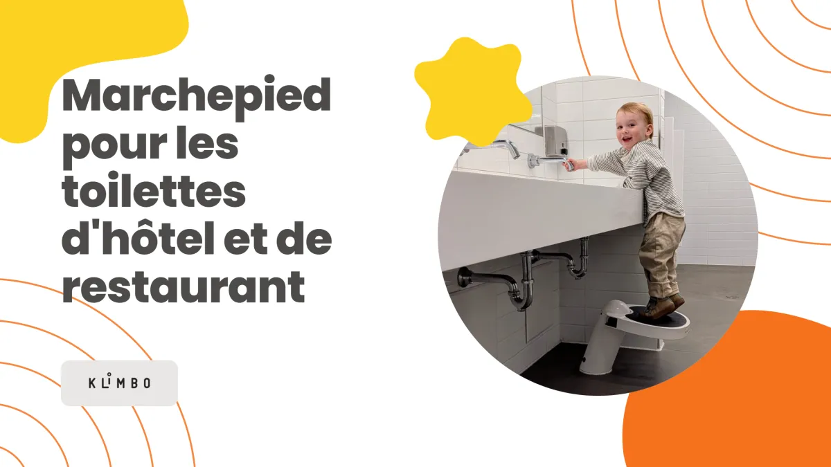 Marchepied pour les toilettes d'hôtel et de restaurant - marchepied rétractable commercial Klimbo