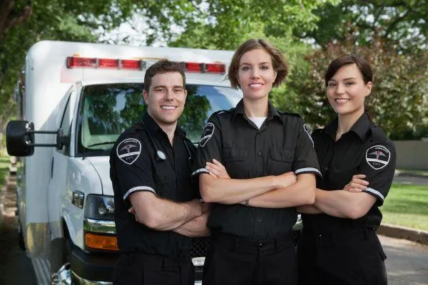 A team of happy first responders because they can sleep