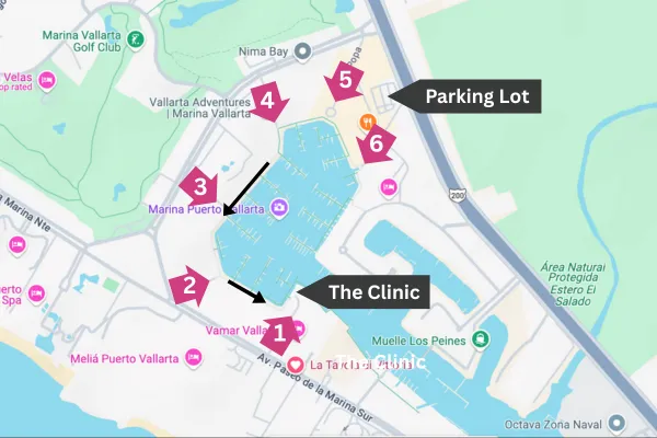 Vallarta Vitality Directions Map