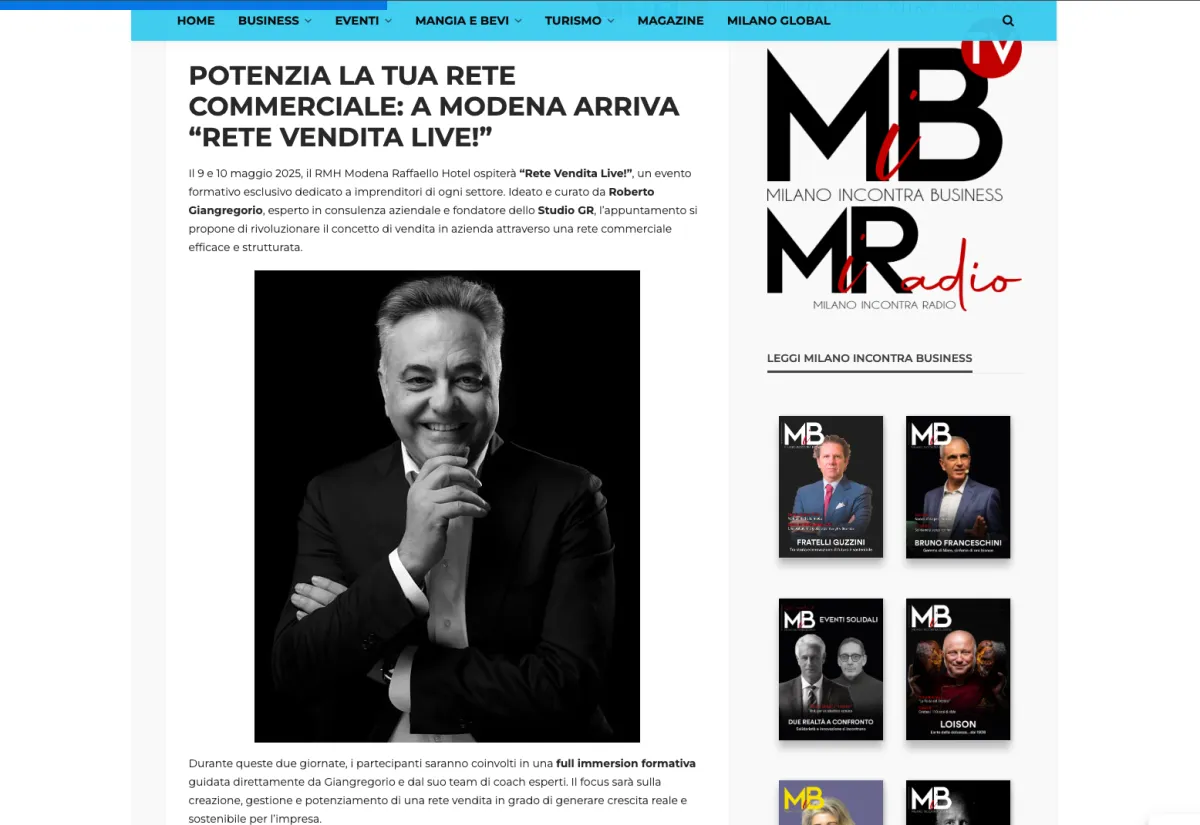 Rete Vendita ive Roberto Giangregorio Studio GR