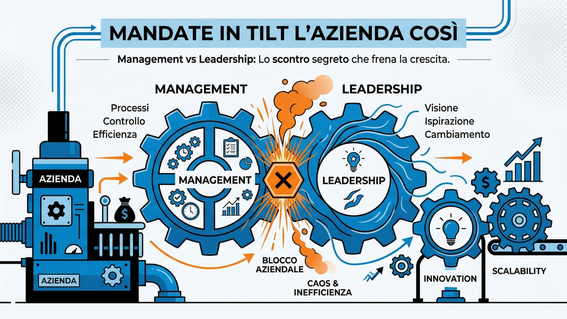 Non chiamateli sinonimi: Perché confondere Management e Leadership blocca la tua azienda