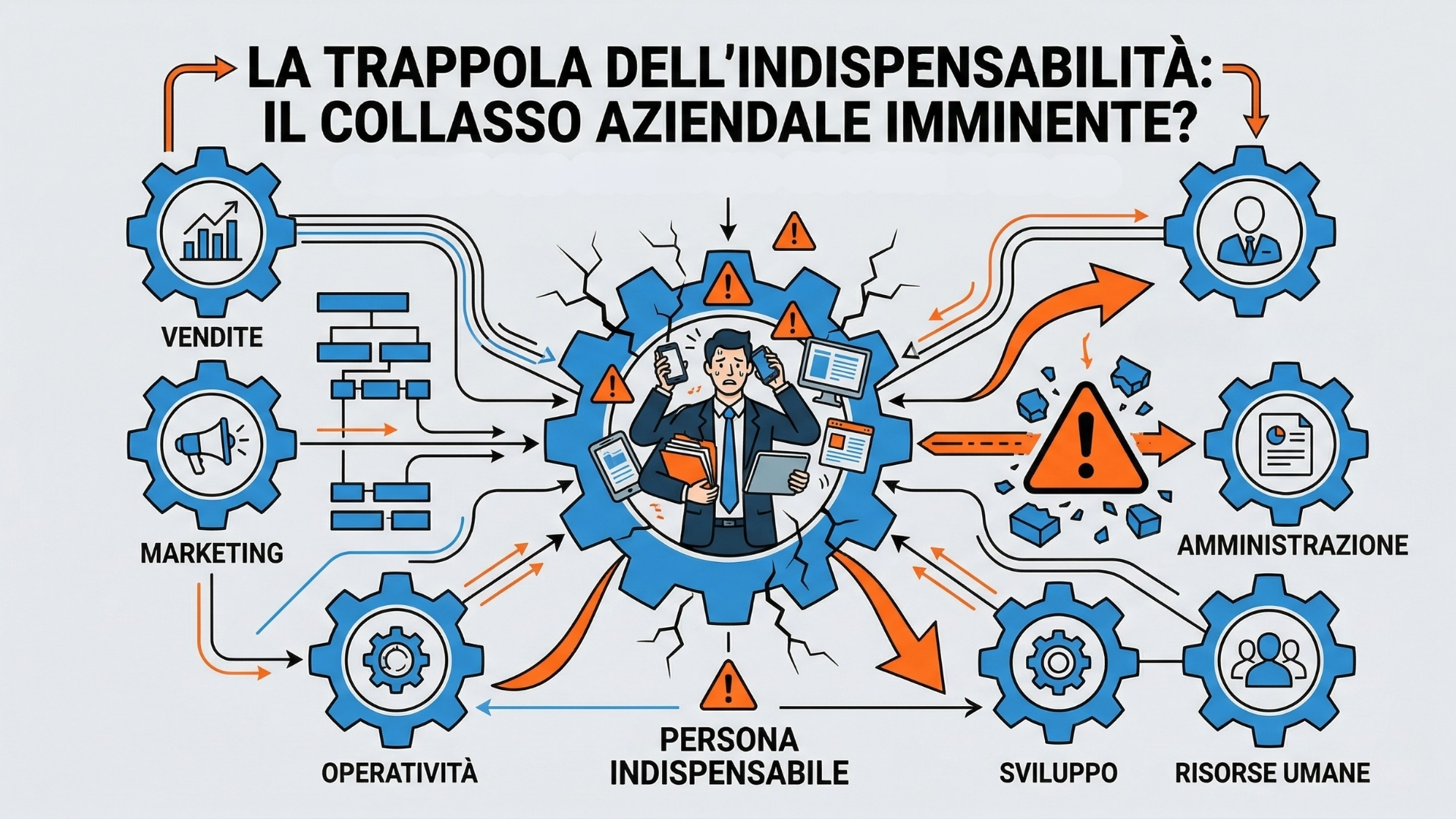 La trappola dell'indispensabilità: Il rischio di un’azienda che dipende da una sola persona