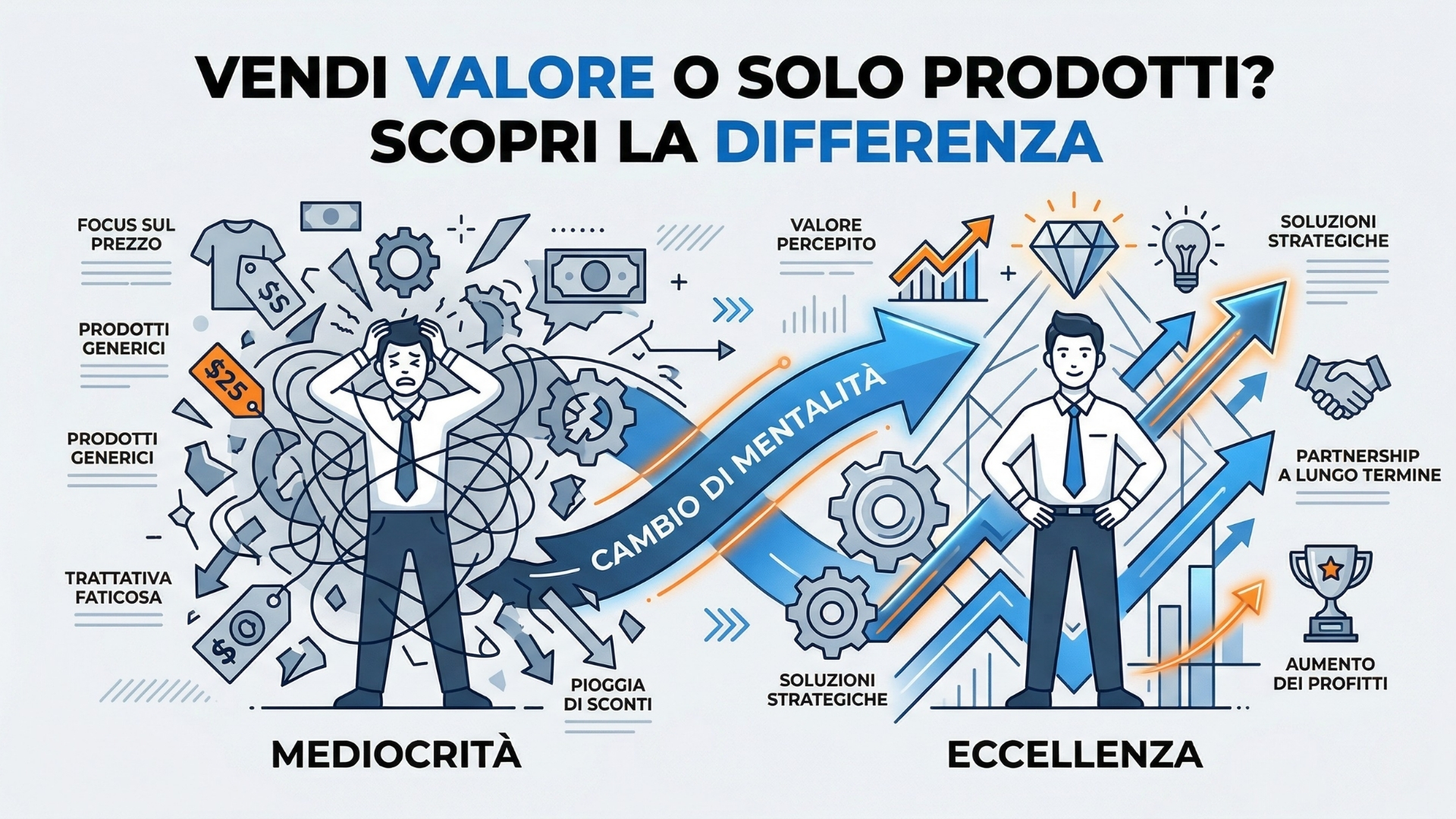 Vendere Valore: La Mentalità che Fa la Differenza tra Mediocrità e Eccellenza