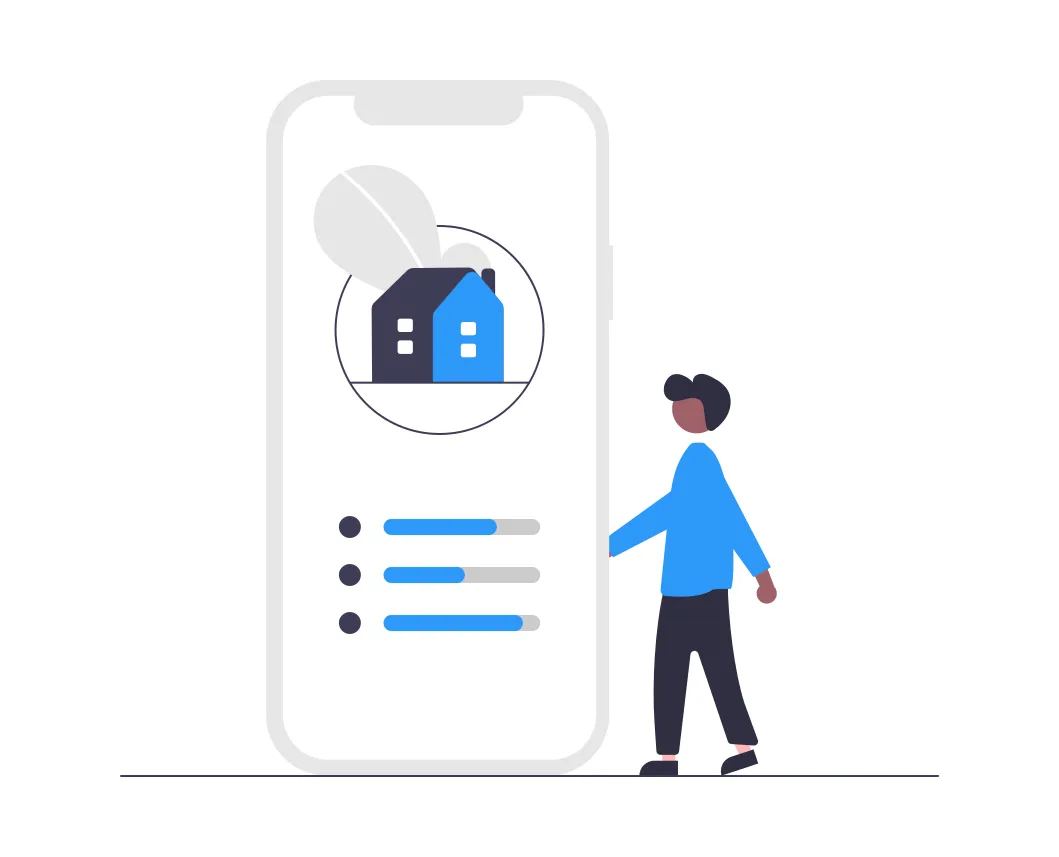 img src="illustrationt-2.jpg" alt="a drawing of a man in front of a telephone with a house on it"