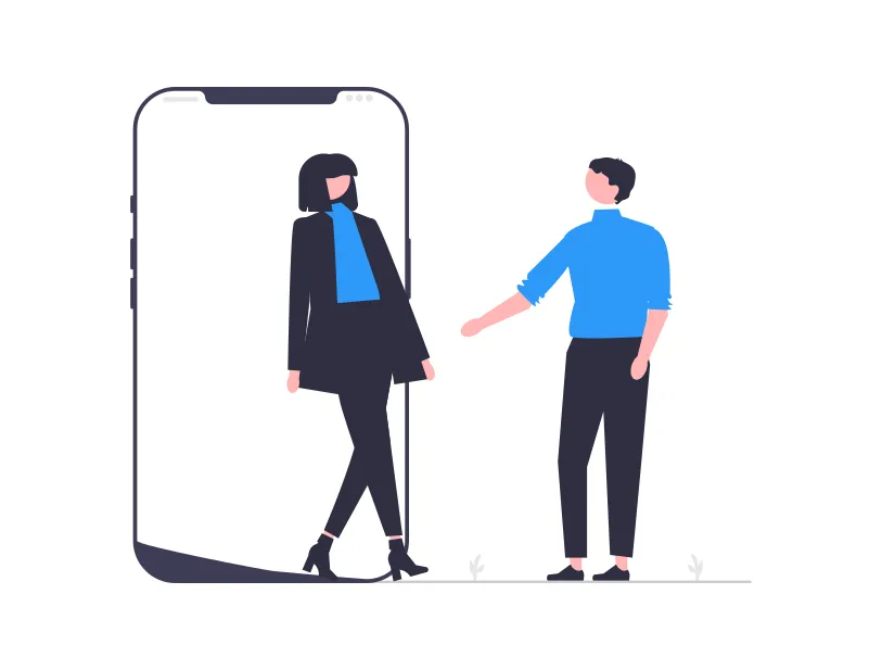 img src="illustrationt-2.jpg" alt="a drawing of a woman, a telephone and a man"
