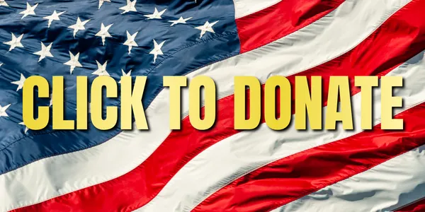 Donate to Mark Lamb button with American Flag Background