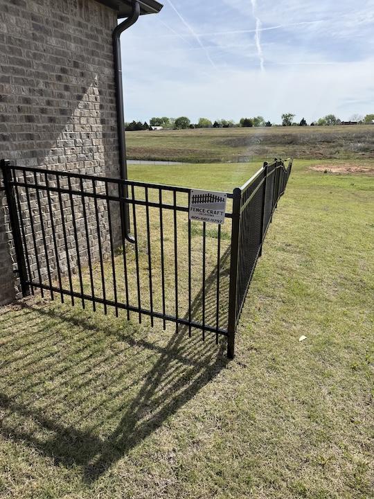 Iron Fence Installation by Fence Craft Oklahoma
