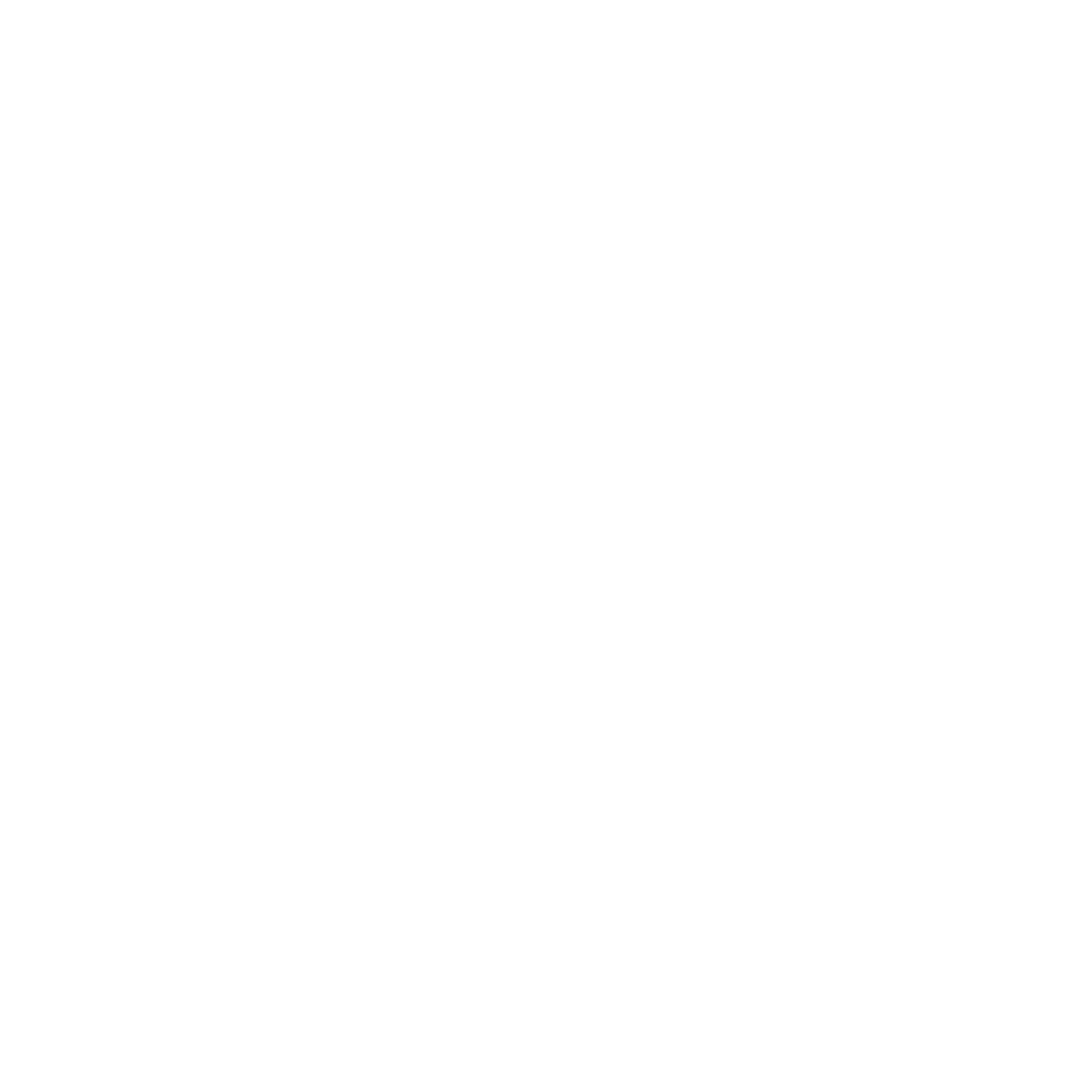 Minimalist blue outline icon of a stopwatch or timer with motion lines, indicating speed or fast service, underlined by short diagonal lines