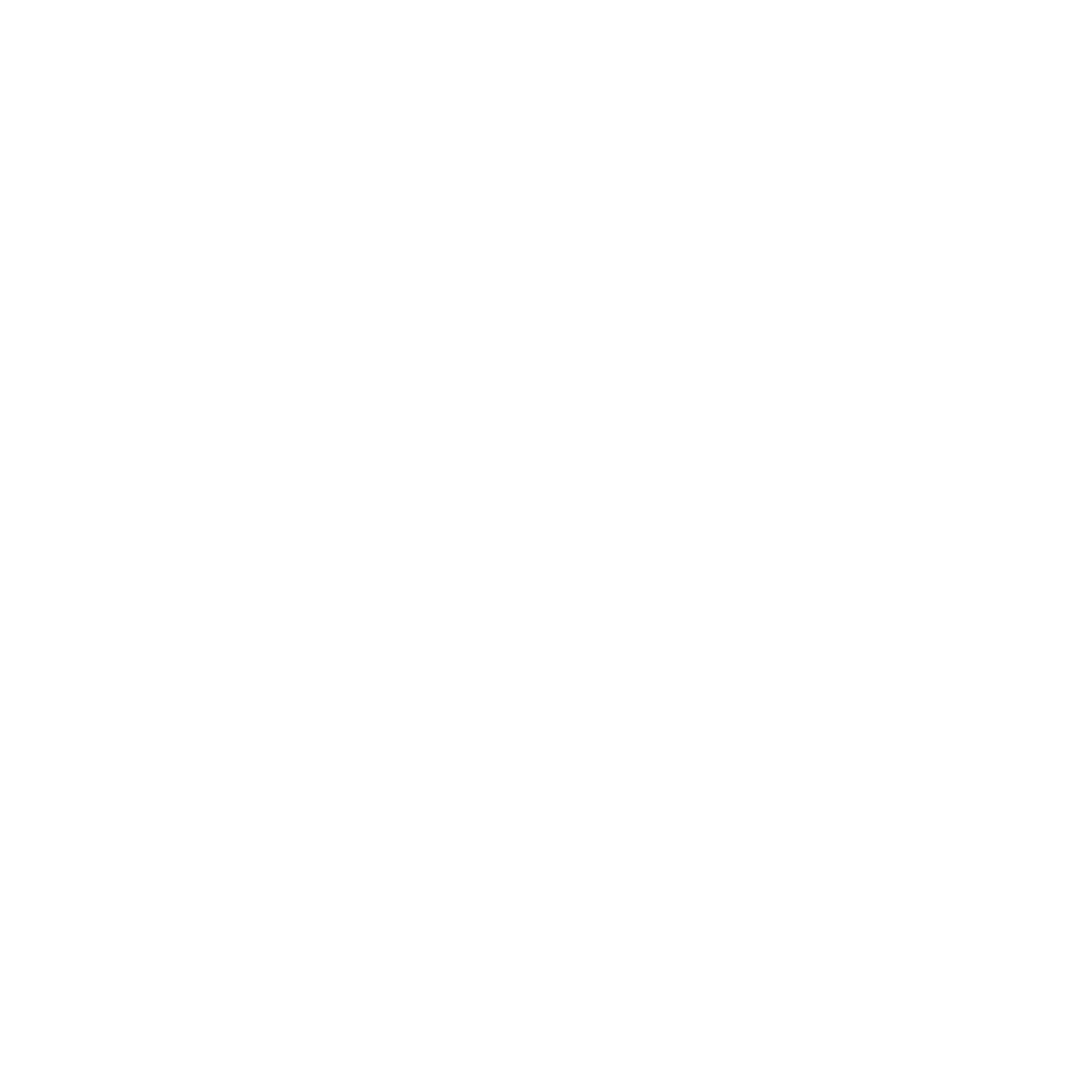 Minimalist blue outline icon of a map pin with the letter 'P' inside, denoting parking, underlined by short diagonal lines