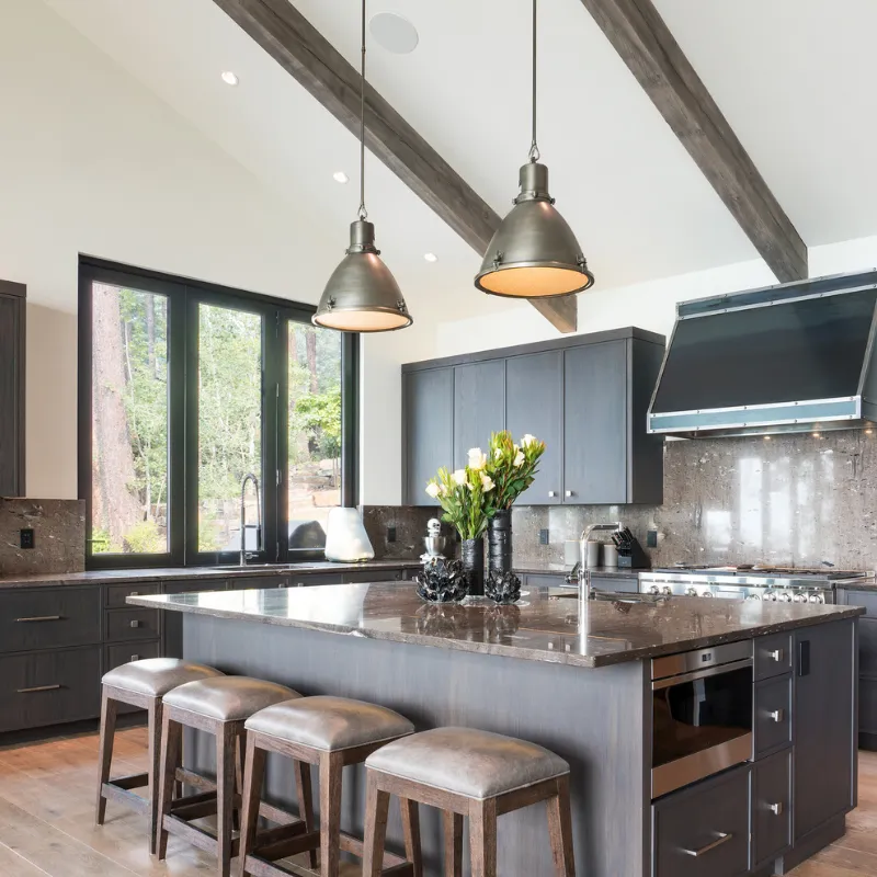 Kitchen renovation with tile installation