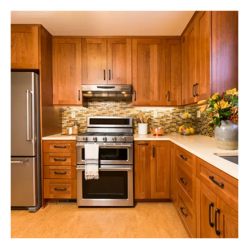 Modern kitchen remodeling in Berkeley, CA with fresh cabinets, open space, and clean design