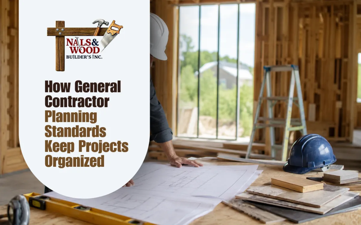 General contractor planning standards for a residential construction project