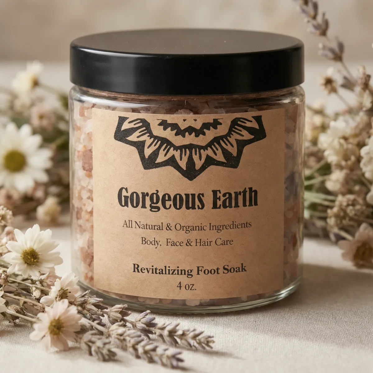 Soothing face cream jar with minimal label