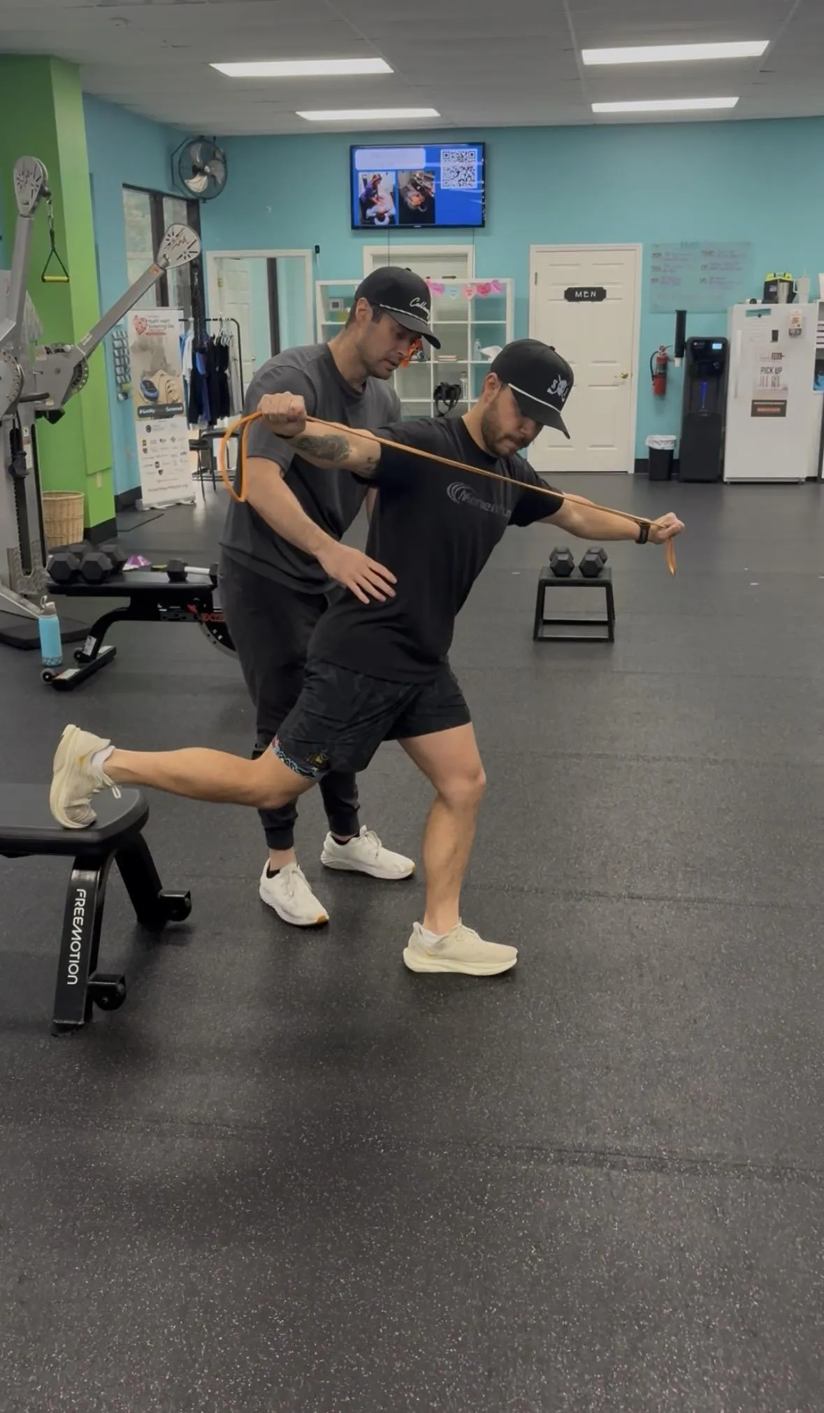 Athlete performing physical therapy at Active Family PT in Jacksonville Beach