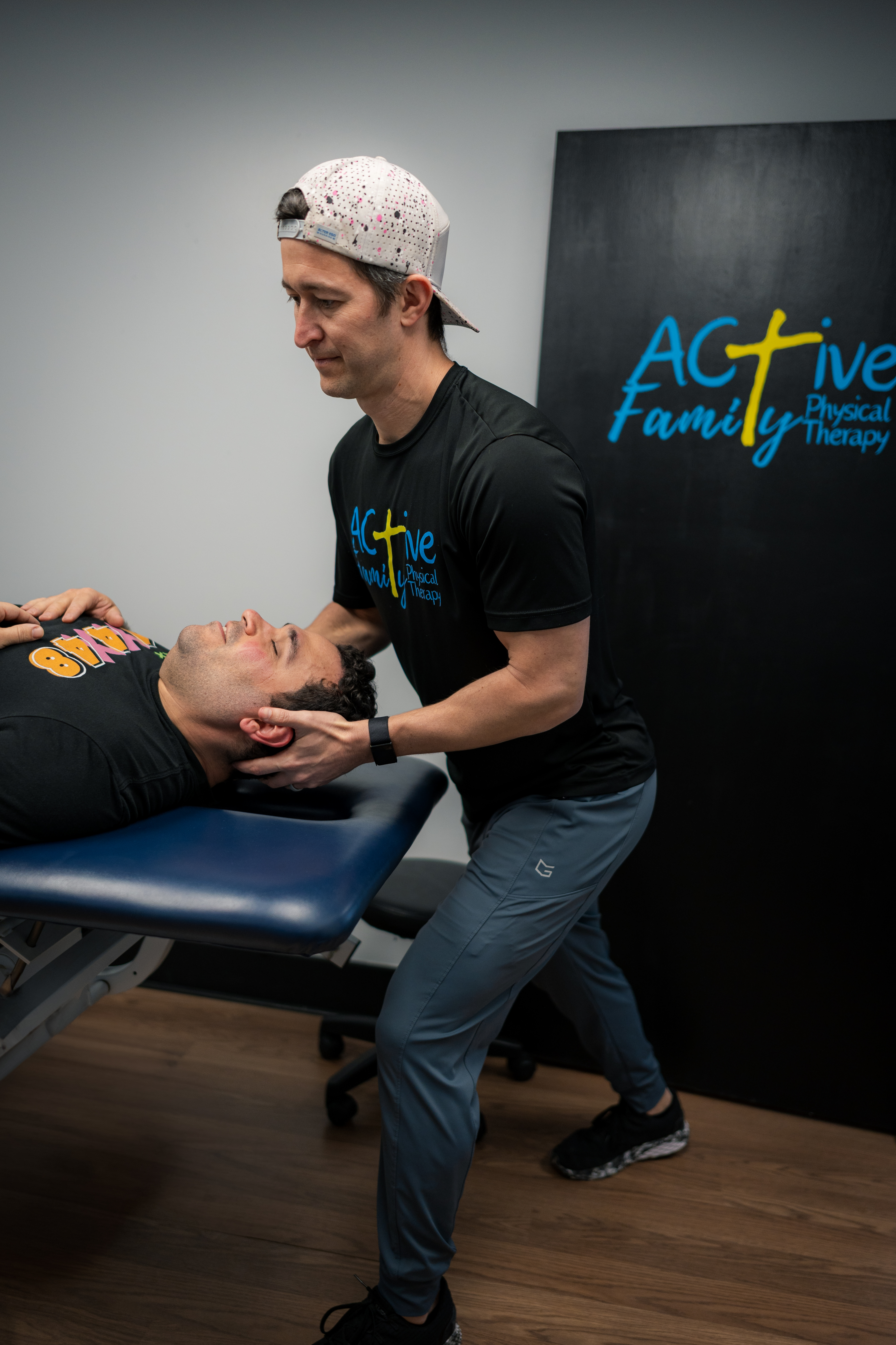 Athlete getting cupping therapy in Ponte Vedra