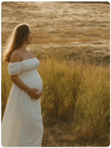 pregnant lady at the beach