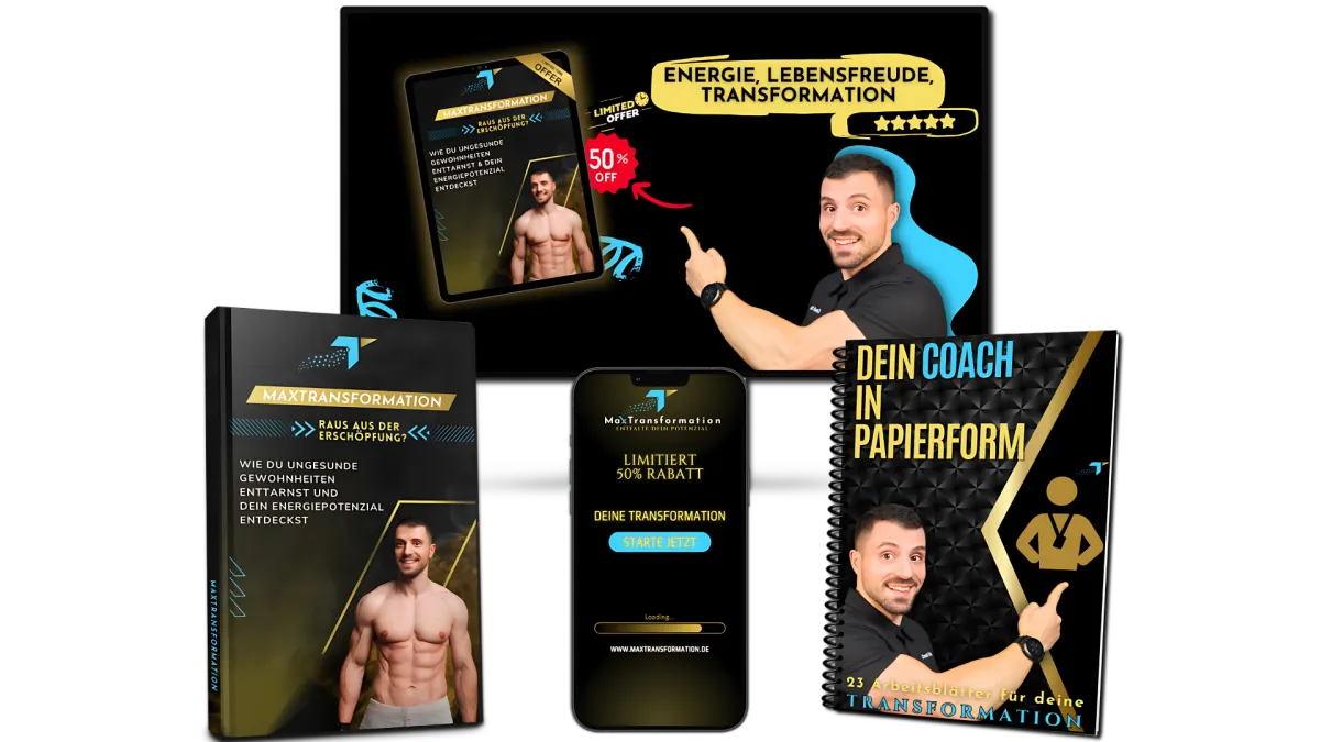 Bundle Bild E-BOOK Maxtransformation Raus aus der Erschöpfung