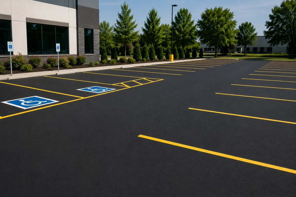 ADA-compliant parking lot striping in Waterford, MI