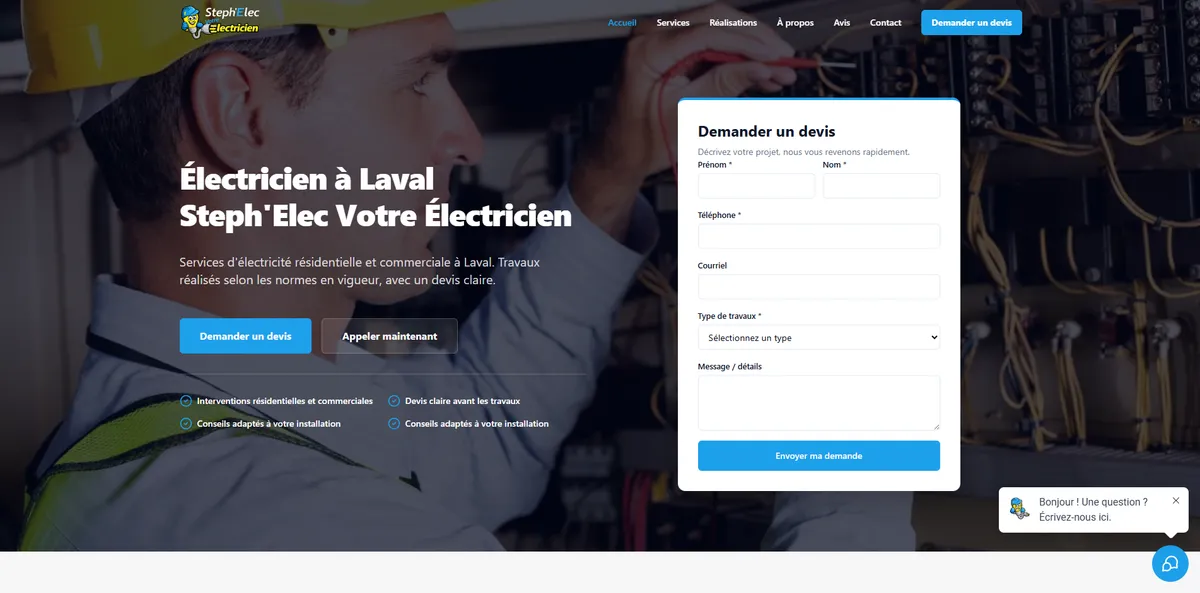 Steph’Elec – site professionnel