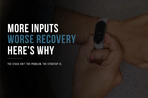 Man tracking HRV with a wearable and using recovery protocols that are no longer producing the results they once did.