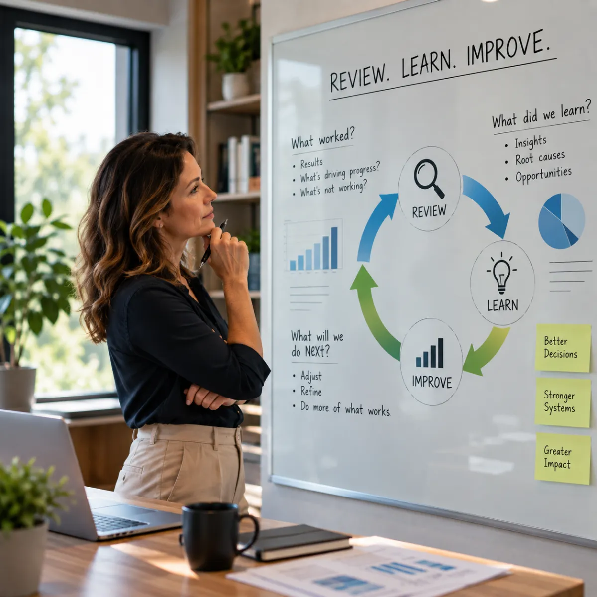 use what you learn to make the business stronger