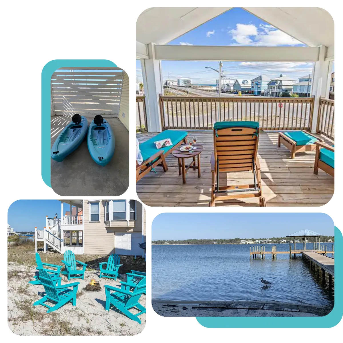 Dune Just Fine offers a cozy beach getaway with private access, boat dock, kayaks, and amenities, just steps from Gulf Shores. Book now for a relaxing stay!