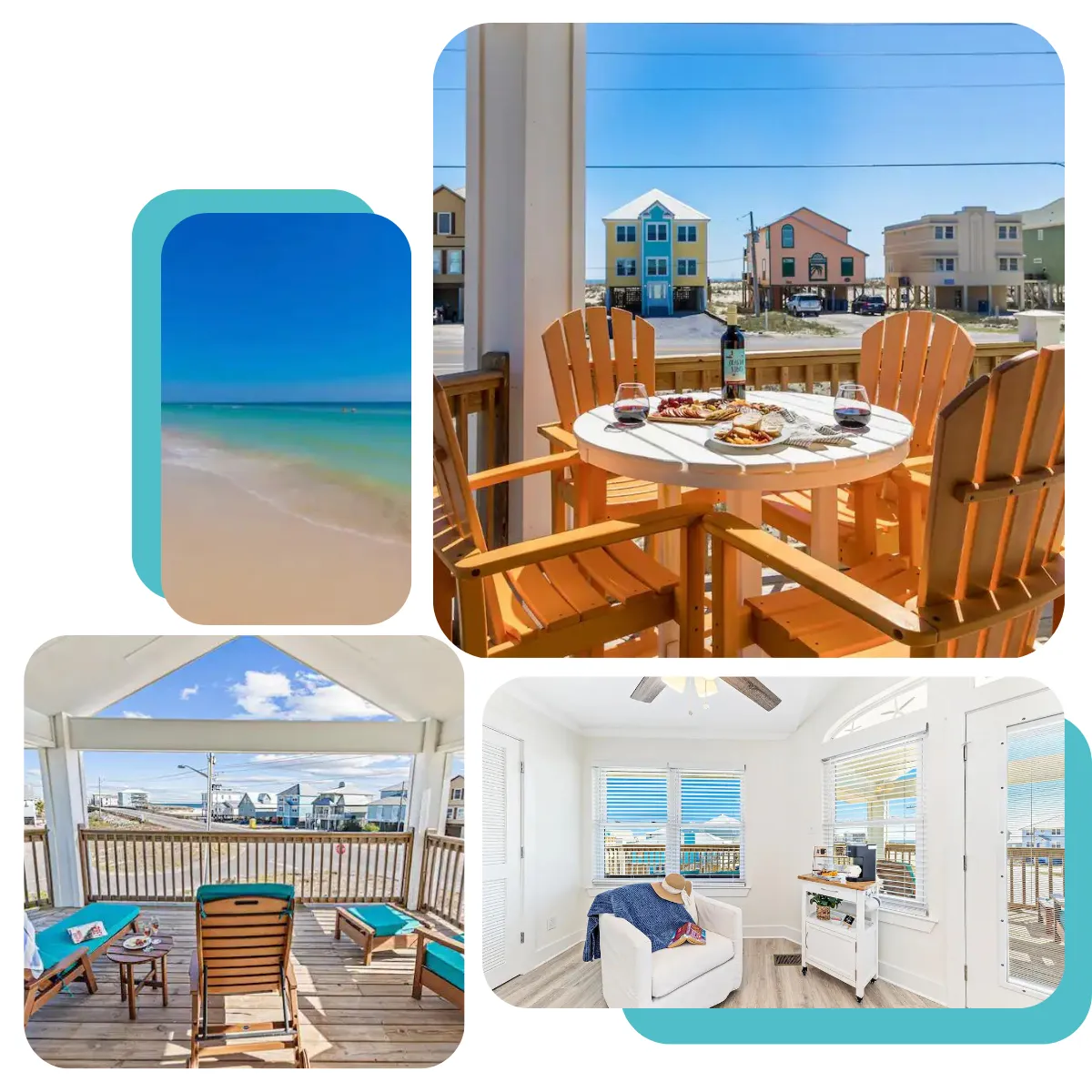 Dune Just Fine: Relax on private patios, dine outdoors, and enjoy beach activities in this coastal paradise with spacious decks and a yard for games and BBQs.